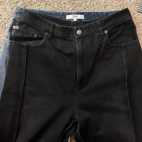 Tibi Vintage Black Tuck Jeans - Picture 6 of 7